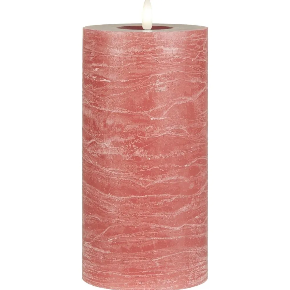 IB Laursen Weihnachtsdeko|Weihnachts- & Adventskerzen-LED-Stumpenkerze mit warmer Flamme