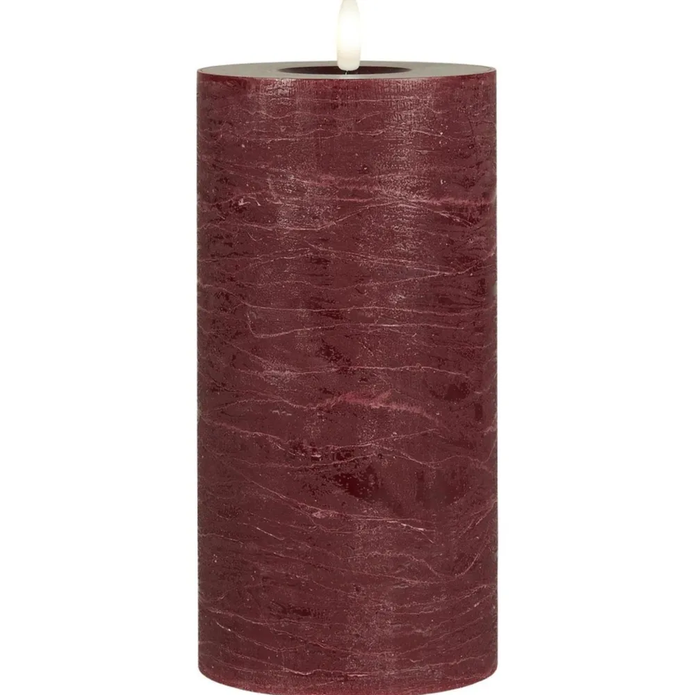 IB Laursen Weihnachtsdeko|Weihnachts- & Adventskerzen-LED-Stumpenkerze mit warmer Flamme