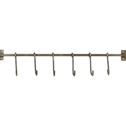 IB Laursen Griffe, Haken & Hakenleisten|Garderoben-Metall Hakenleiste mit 6 S-Haken