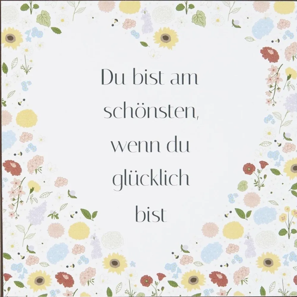 IB Laursen Schilder, Wandbilder & Poster-Metallschild Du bist am schönsten wenn du glücklich bist