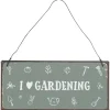 IB Laursen Gartendekoration|Schilder, Wandbilder & Poster-Metallschild I love gardening