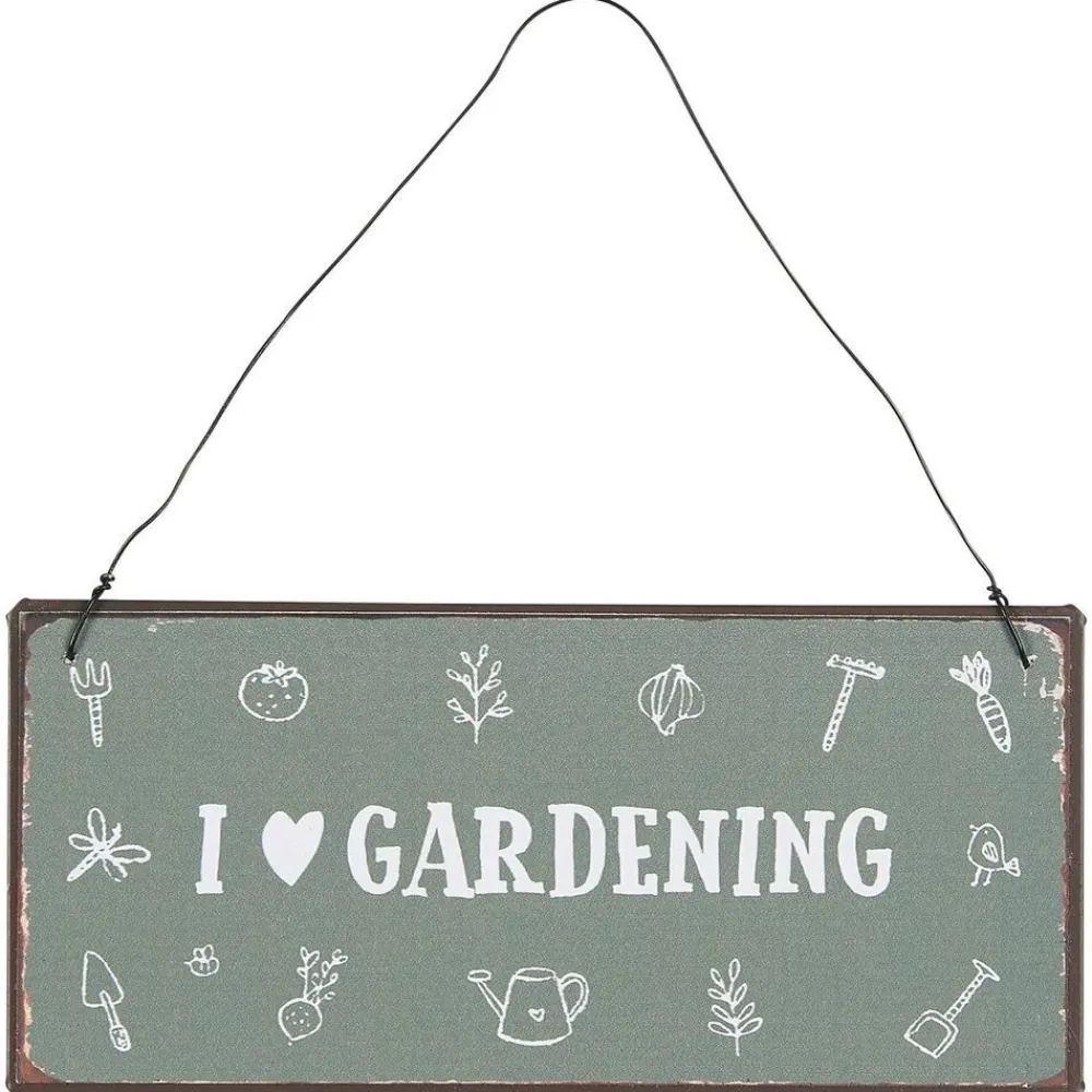 IB Laursen Gartendekoration|Schilder, Wandbilder & Poster-Metallschild I love gardening
