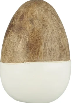 IB Laursen Oster-Deko-Osterei aus Mangoholz stehend