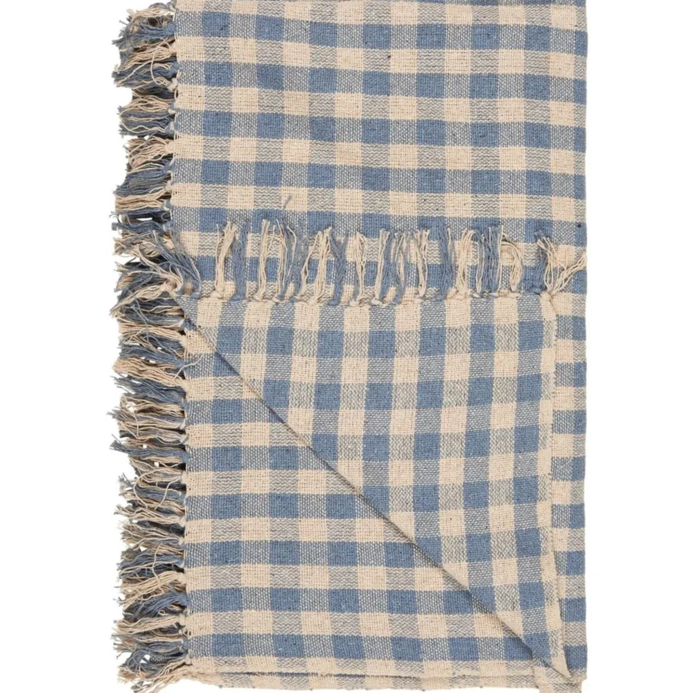 IB Laursen Decken & Plaids-Plaid aus reiner Baumwolle Natur
