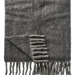 IB Laursen Decken & Plaids-Plaid aus Wolle mit Fransen