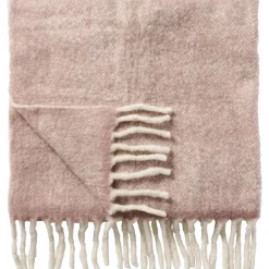 IB Laursen Decken & Plaids-Plaid aus Wolle mit Fransen