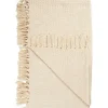 IB Laursen Decken & Plaids-Plaid creme mit Waffelmuster