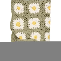IB Laursen Decken & Plaids-Plaid gehäkelt mit Blumenmuster