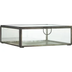 IB Laursen Bad-Aufbewahrung|Glasboxen-Quadratische Glasbox mit Deckel