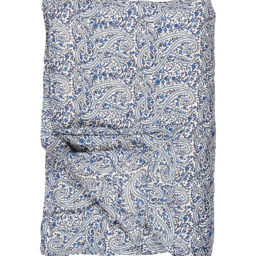 IB Laursen Quilts & Bettwäsche|Decken & Plaids-Quilt Abby blaues Paisleymuster