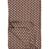 IB Laursen Quilts & Bettwäsche|Decken & Plaids-Quilt dunkelbraun-blau mit Blumenmuster