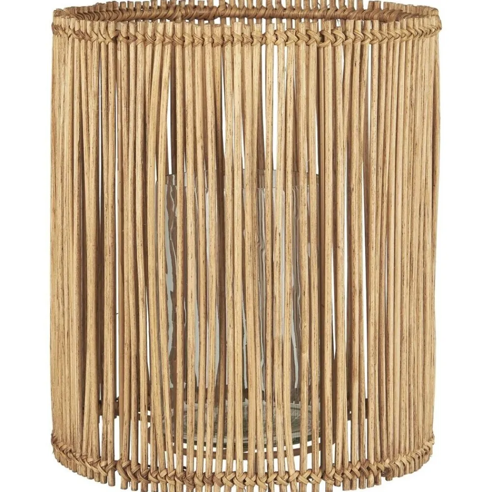 IB Laursen Windlichter-Runder Kerzenhalter Rattan