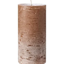 IB Laursen Weihnachtsdeko|Weihnachts- & Adventskerzen-Rustikale Stumpenkerze mit Textur