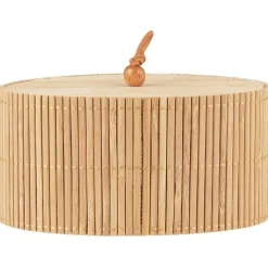 IB Laursen Bad-Aufbewahrung-Schachtel mit Bambusdeckel oval