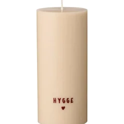 IB Laursen Herbstdeko|Kerzen-Stumpenkerze mit Hygge Aufschrift