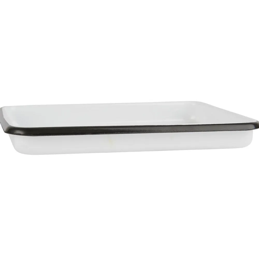 IB Laursen Servierplatten & Bretter|Dekotabletts & Dekoteller-Tablett klein Emaille