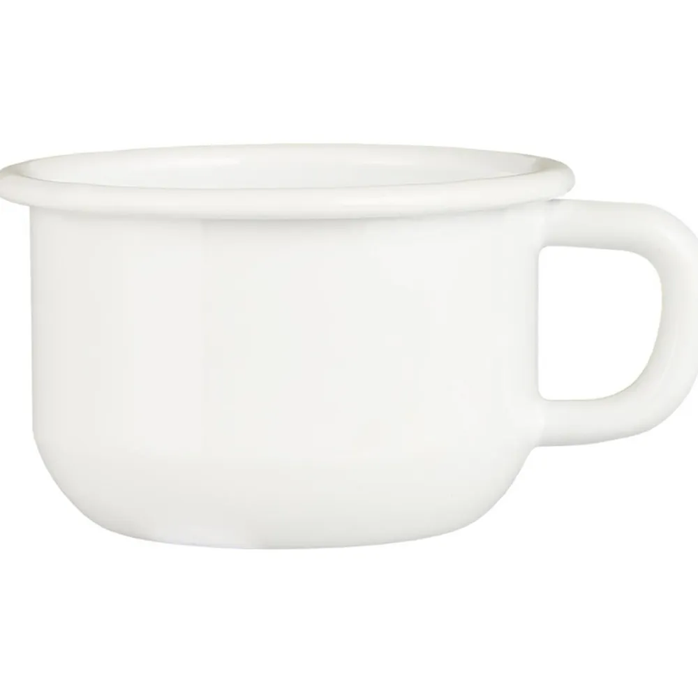 IB Laursen Geschirr & Tischdeko Skandinavisch|Becher, Tassen & Cups-Tasse Emaille flach