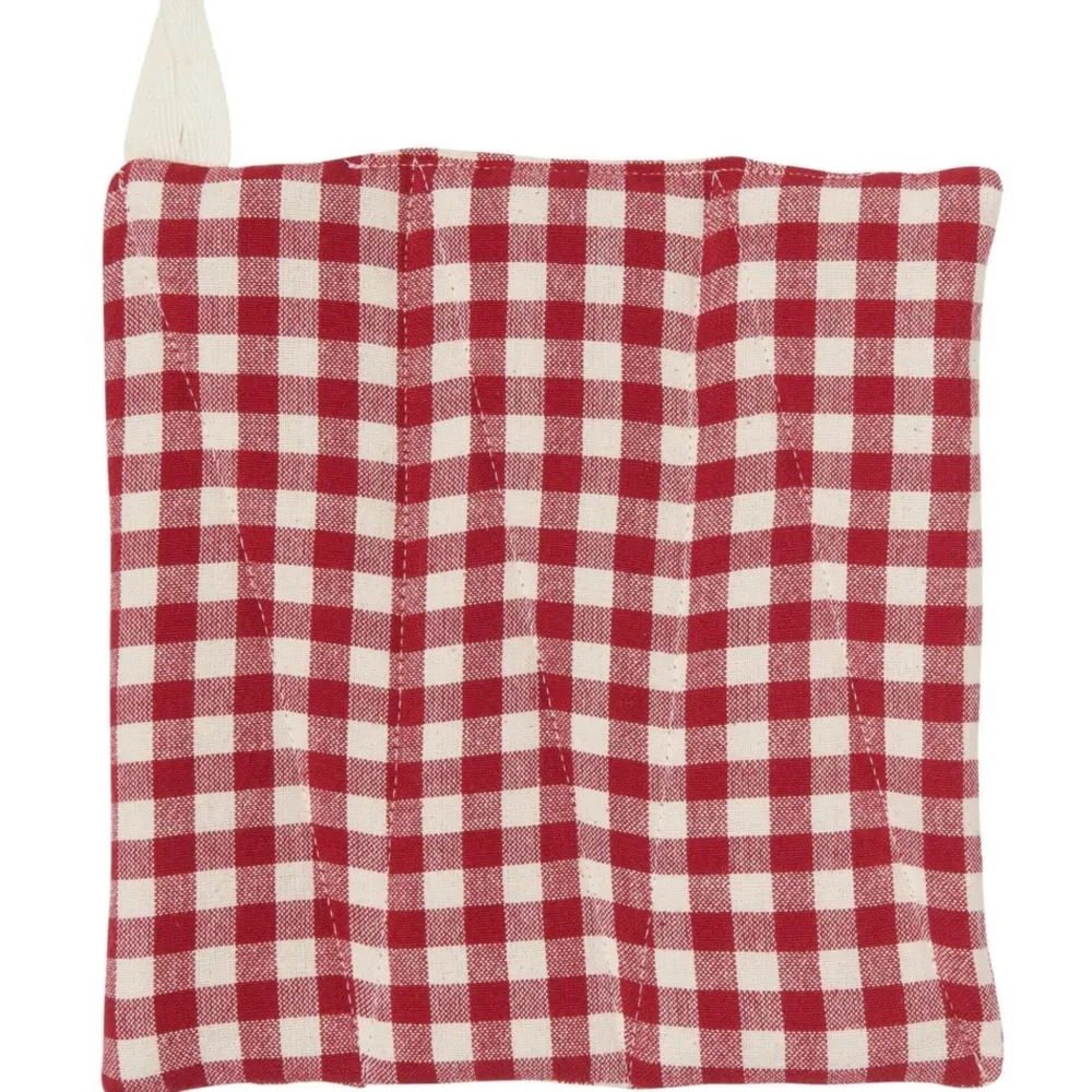 IB Laursen Schürzen & Ofenhandschuhe|Weihnachtsdeko-Topflappen Asta Rot