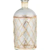 IB Laursen Vasen-Vase, Flasche Glas mit Rattangeflecht