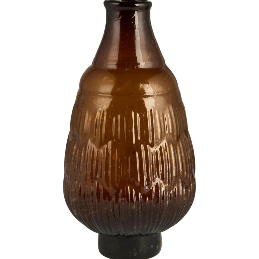 IB Laursen Vasen-Vase mit schrägem Hals und kleinem Fuß mundgeblasen