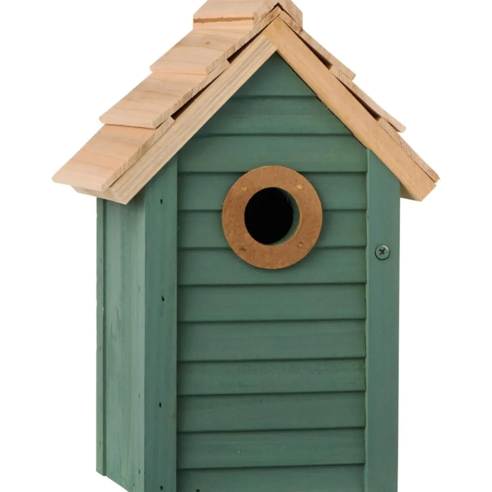 IB Laursen Vogelzubehör-Vogelhaus aus Holz mit Reinigungsklappe