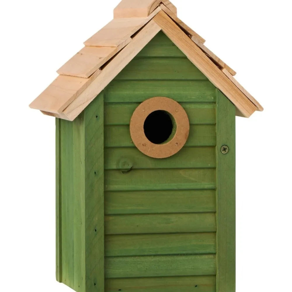 IB Laursen Vogelzubehör-Vogelhaus aus Holz mit Reinigungsklappe