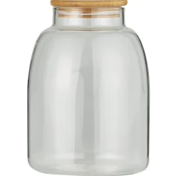 IB Laursen Vorratsdosen & Behälter|Vorratsgläser-Vorratsglas mit Bambusdeckel