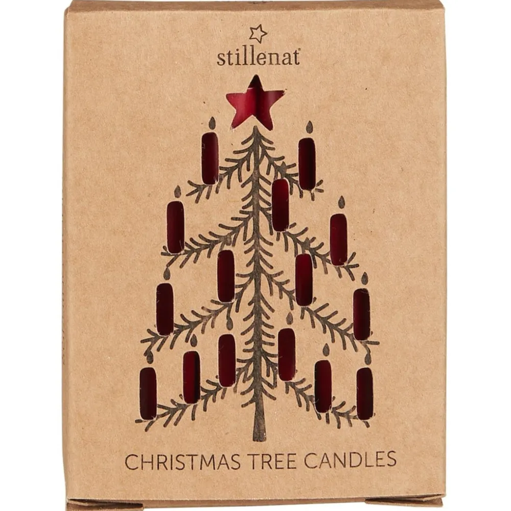 IB Laursen Weihnachtsdeko|Weihnachts- & Adventskerzen-Weihnachtsbaum Kerzen, Schachtel, 12er