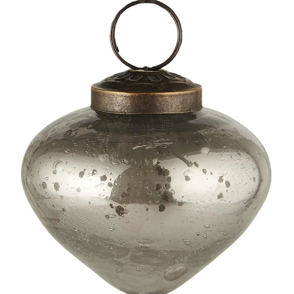 Ib Laursen Weihnachtsdeko-Weihnachtskugel bubbled Glas zwiebelförmig