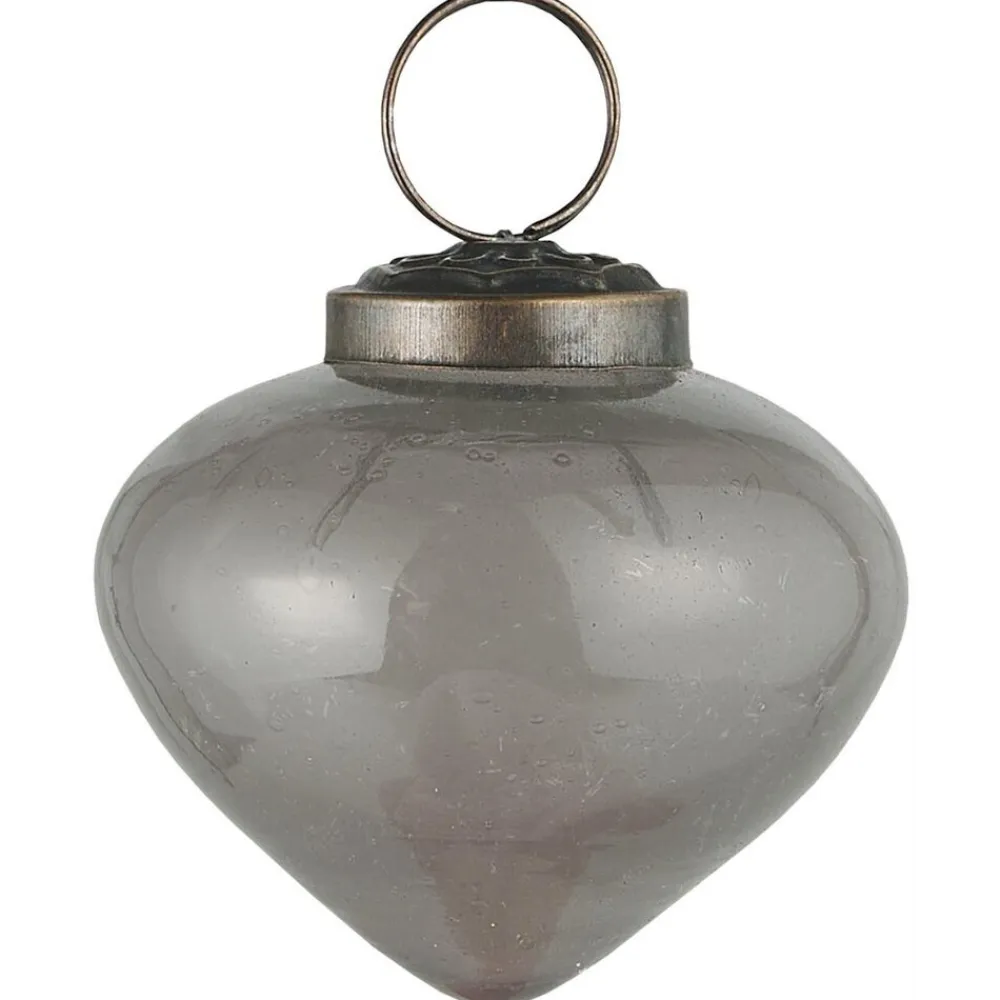 Ib Laursen Weihnachtsdeko-Weihnachtskugel bubbled Glas zwiebelförmig