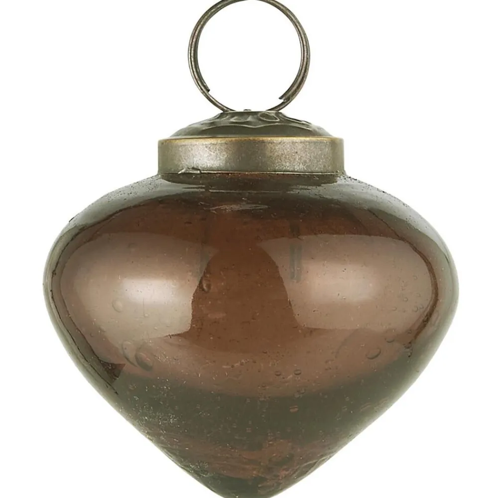 Ib Laursen Weihnachtsdeko-Weihnachtskugel bubbled Glas zwiebelförmig