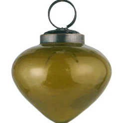 Ib Laursen Weihnachtsdeko-Weihnachtskugel bubbled Glas zwiebelförmig