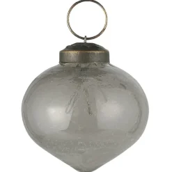 Ib Laursen Weihnachtsdeko-Weihnachtskugel bubbled Glas zwiebelförmig
