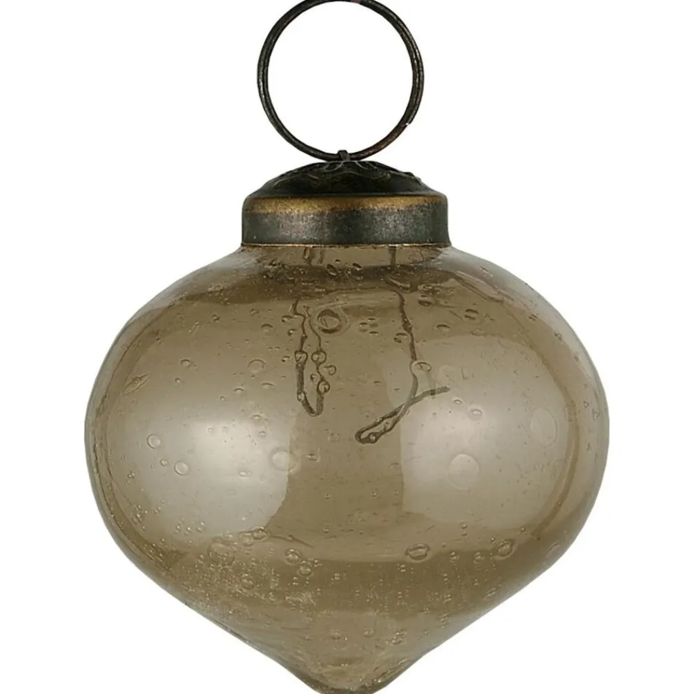 Ib Laursen Weihnachtsdeko-Weihnachtskugel bubbled Glas zwiebelförmig