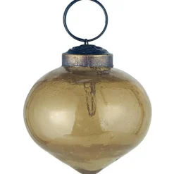 Ib Laursen Weihnachtsdeko-Weihnachtskugel bubbled Glas zwiebelförmig