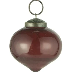 Ib Laursen Weihnachtsdeko-Weihnachtskugel bubbled Glas zwiebelförmig