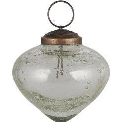 Ib Laursen Weihnachtsdeko-Weihnachtskugel bubbled Glas zwiebelförmig