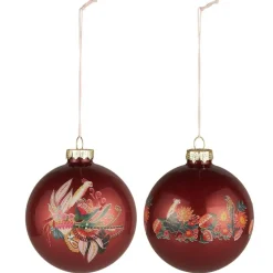 IB Laursen Weihnachtsdeko-Weihnachtskugel 2er-Set mit Papageienmotive