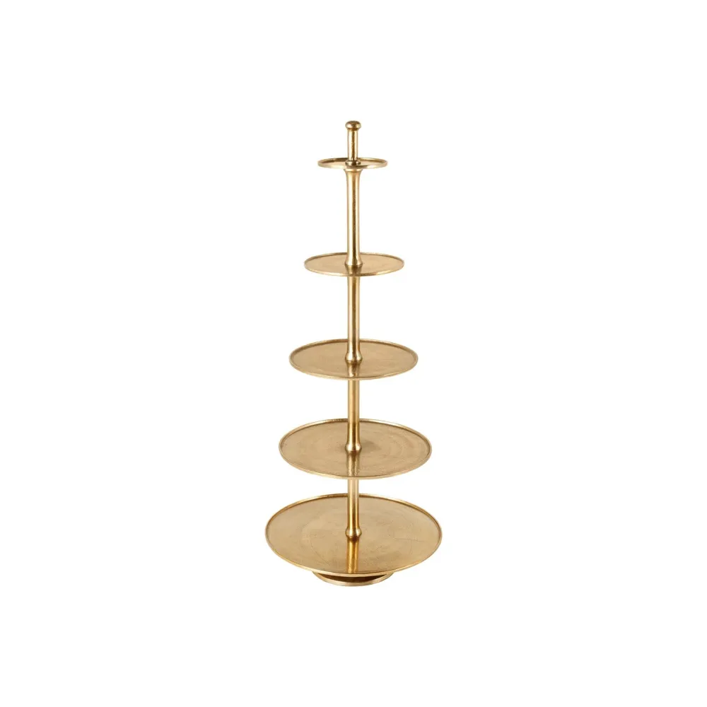 Invicta Etageren & Kuchenplatten|Geschirr & Tischdeko Skandinavisch-Etagere Abstract 150cm gold, 5 Ebenen