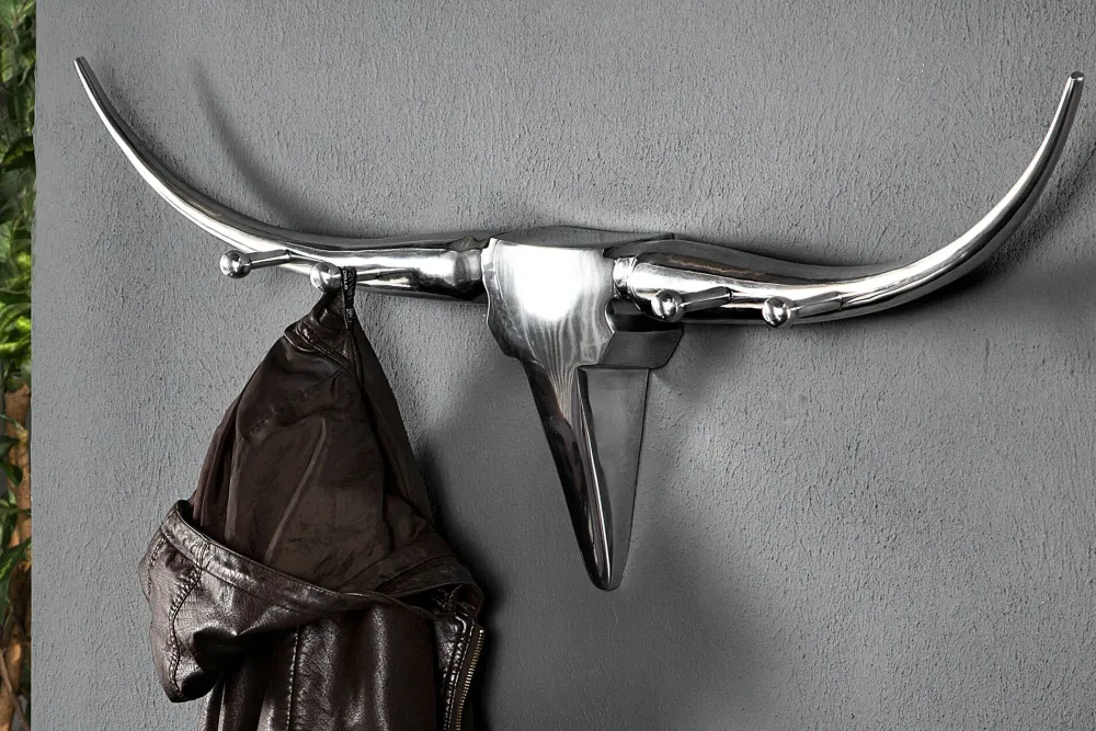 Invicta Garderoben|Griffe, Haken & Hakenleisten-Garderobe Bull Aluminium