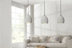 Invicta Deckenlampen-Hängeleuchte Cement grau 3er