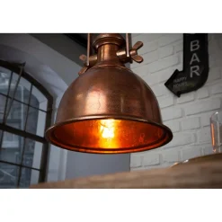 Invicta Deckenlampen-Pendelleuchte Industrial Kupfer meliert