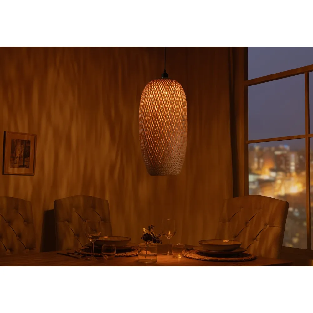 Invicta Deckenlampen-Pendelleuchte Organic Living 4 Bambus