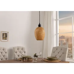 Invicta Deckenlampen-Pendelleuchte Organic Living 5 Bambus