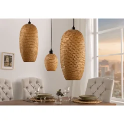 Invicta Deckenlampen-Pendelleuchte Organic Living 5 Bambus