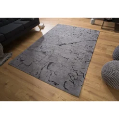 Invicta Teppiche-Teppich aus Baumwolle Fragments 240x160cm grau
