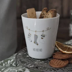 Krasilnikoff Weihnachtsdeko|Becher, Tassen & Cups-Becher Happy Mug, Ho Ho Ho