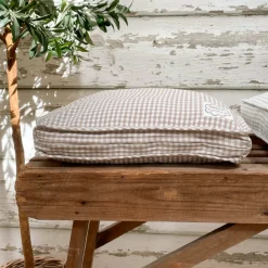 Krasilnikoff Garten-Textilien|Kissen & Kissenbezüge-Boxkissen Bezug, medium kariert