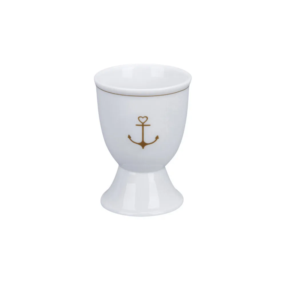 Krasilnikoff Eierbecher|Geschirr & Tischdeko Skandinavisch-Eierbecher Gold Anchor