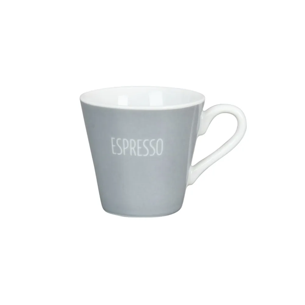 Krasilnikoff Becher, Tassen & Cups|Geschirr & Tischdeko Skandinavisch-Espresso Tasse mit Espresso Aufschrift